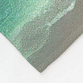 Mops mit Strandmalerei Fleecedecke (Ecke)