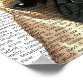 Mops mit Tiara Poster (Ecke)