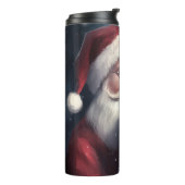 Mops mit Weihnachtsmann Weihnachten Thermosbecher (Nach links gedreht)