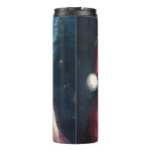 Mops mit Weihnachtsmann Weihnachten Thermosbecher (Rückseite)