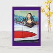 Mops & Mona Lisa Karten in Corvette (Gelbe Blume)