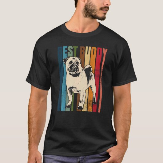 Mops Mops Carlin Dog Rasse 2 T-Shirt (Vorderseite)