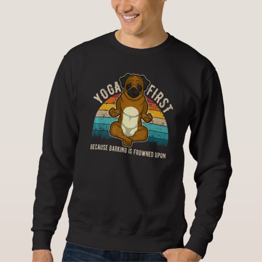Mops Mops Carlin Dog Rasse 36 Sweatshirt (Vorderseite)