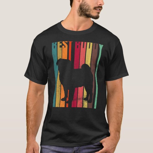 Mops Mops Carlin Dog Rasse 4 T-Shirt (Vorderseite)
