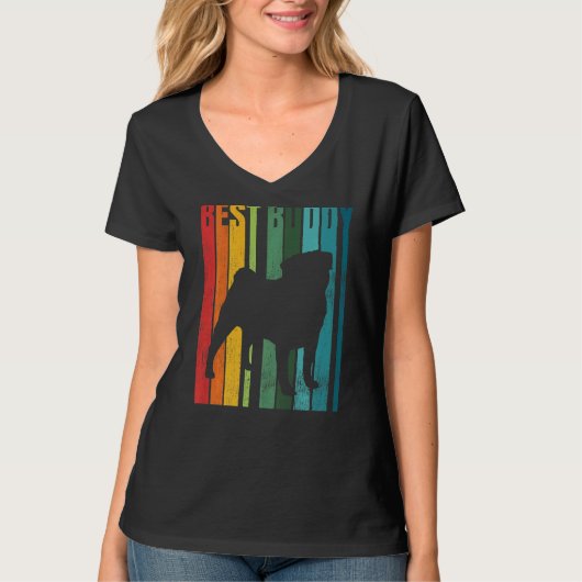 Mops Mops Carlin Dog Rasse 7 T-Shirt (Vorderseite)