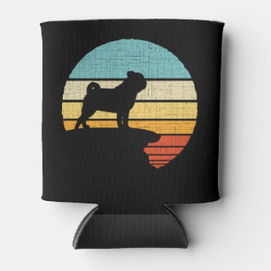 Mops Mops Carlin Retro Vintag 60er 70er Dog Lover Dosenkühler