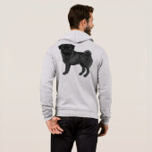 Mops-Mops-Hundezucht für Mops oder älter Hoodie (Schwarz voll)