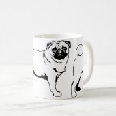 Mops Mops Kaffeetasse (VorderseiteRechts)