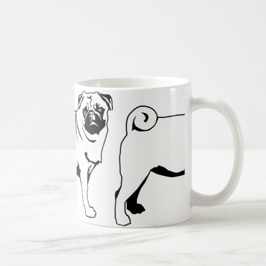 Mops Mops Kaffeetasse (Rechts)