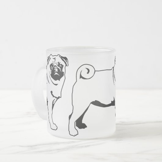 Mops Mops Mattglastasse (Vorderseite Links)