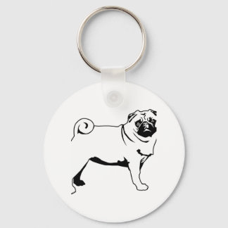 Mops Mops Schlüsselanhänger