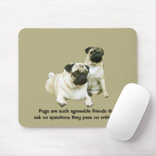 Mops Mousepad (Mit Mouse)