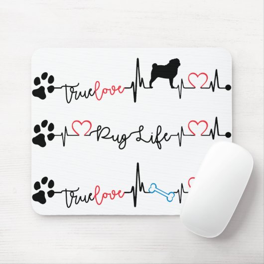 Mops Mousepad (Mit Mouse)