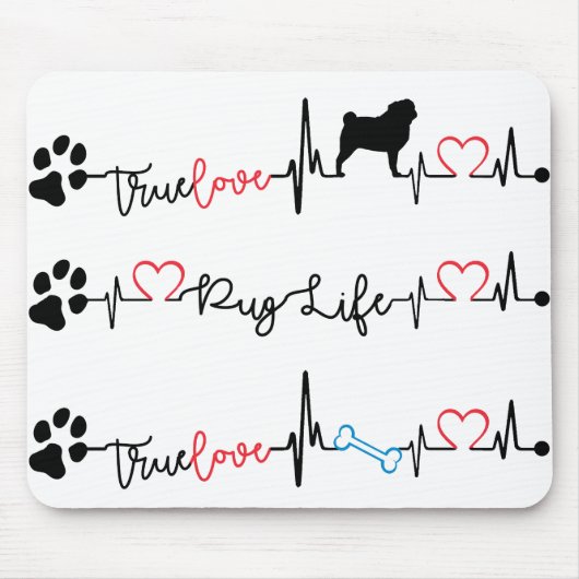 Mops Mousepad (Vorne)