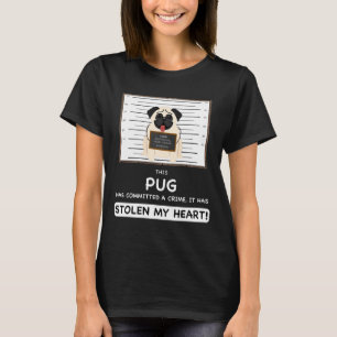 Mops Mugshot - Funny Mops Gift for Dog Lover Class T-Shirt