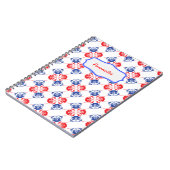 Mops-Muster-Notebook Notizblock (Linke Seite)