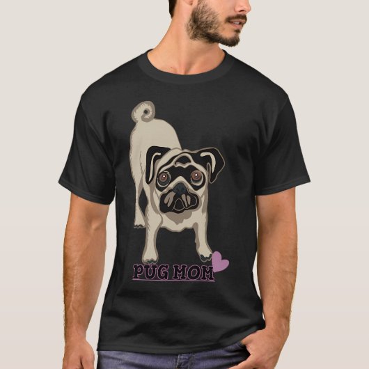 Mops-Mutter-Parodie-T-Shirt T-Shirt (Vorderseite)