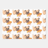 Mops n Pizza Wrapping Paper Sheet Set Geschenkpapier Set (Vorderseite 3)