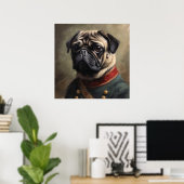 Mops Napoleon Poster (Heimbüro)