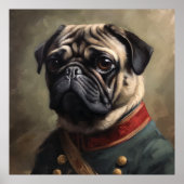 Mops Napoleon Poster (Vorne)