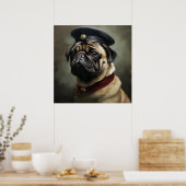 Mops Napoleon-Stil Poster (Küche)