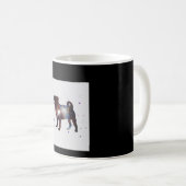 Mops Nebula Mops Hund Lover Nebula Lover Gift Kaffeetasse (VorderseiteRechts)