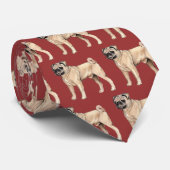 Mops Necktie Krawatte (Gerollt)