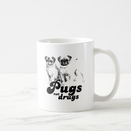 MOPS-NICHT DROGEN 2 KAFFEETASSE (Rechts)