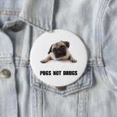 Mops-nicht Drogen Button (Beispiel)