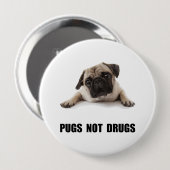 Mops-nicht Drogen Button (Vorne & Hinten)