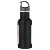 Mops-nicht Drogen Edelstahlflasche (Rückseite)