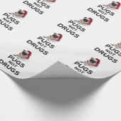 Mops-nicht Drogen Geschenkpapier (Ecke)