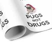 Mops-nicht Drogen Geschenkpapier (Rolleneckpunkt)