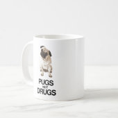 Mops-nicht Drogen Kaffeetasse (Vorderseite Links)