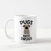 Mops-nicht Drogen Kaffeetasse (Links)