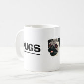 Mops-nicht Drogen-Tasse Kaffeetasse (Vorderseite Links)