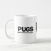 Mops-nicht Drogen-Tasse Kaffeetasse (Links)
