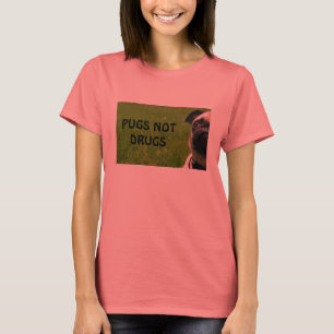 Mops-nicht Drogen-Wecker-T-Shirt T-Shirt