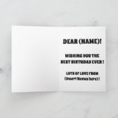 MOPS niedlich vom Hund lustig Karte (Innenseite)