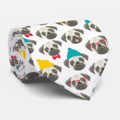 Mops - niedlicher Hund zu Weihnachten Krawatte (Gerollt)