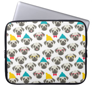 Mops - niedlicher Hund zu Weihnachten Laptopschutzhülle