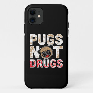 Mops not drogs - Niedlich, lustig, Neuartiger Hund Case-Mate iPhone Hülle