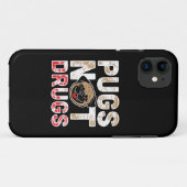 Mops not drogs - Niedlich, lustig, Neuartiger Hund Case-Mate iPhone Hülle (Rückseite (Horizontal))