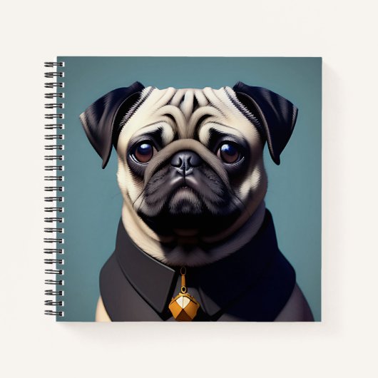 Mops Notizblock (Vorderseite)