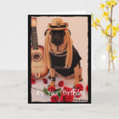 Mops-Nut Karte (Gelbe Blume)