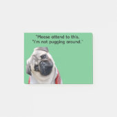 Mops- oder Hunde-Foto—Weihnachtsstrumpf-Füllung Ge Post-it Klebezettel (Vorderseite)