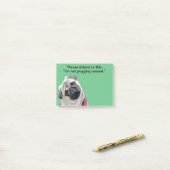 Mops- oder Hunde-Foto—Weihnachtsstrumpf-Füllung Ge Post-it Klebezettel (Auf Schreibtisch)