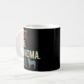 Mops Oma Ever Dog liebt Muttertag Kaffeetasse (Vorderseite Links)
