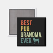 Mops Oma Ever Dog liebt Muttertag Magnet (Vorderseite/Rückseite)