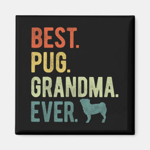 Mops Oma Ever Dog liebt Muttertag Magnet